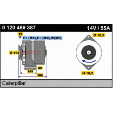 0 120 489 387 BOSCH Генератор