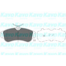 KBP-6502 KAVO PARTS Комплект тормозных колодок, дисковый тормоз