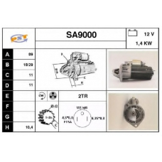 SA9000 SNRA Стартер