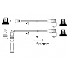 0 986 357 144 BOSCH Комплект проводов зажигания