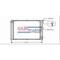 3300201 KUHLER SCHNEIDER Радиатор, охлаждение двигател