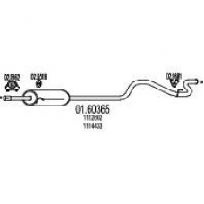 01.60365 MTS Глушитель выхлопных газов конечный