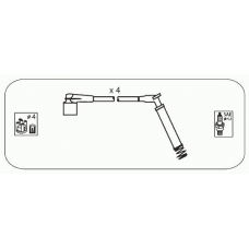 ODS221 JANMOR Комплект проводов зажигания
