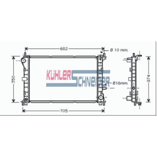 1800811 KUHLER SCHNEIDER Радиатор, охлаждение двигател