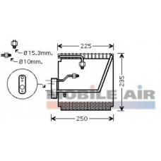 2500V198 VAN WEZEL Испаритель, кондиционер