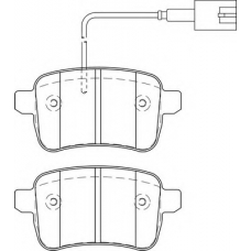 FD7481A NECTO Комплект тормозных колодок, дисковый тормоз