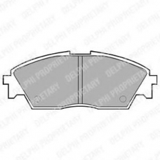 LP605 DELPHI Комплект тормозных колодок, дисковый тормоз