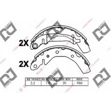 BS1368 DJ PARTS Комплект тормозных колодок