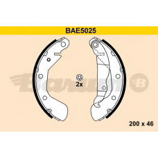 BAE5025 BARUM Комплект тормозных колодок