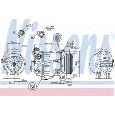 89350 NISSENS Компрессор, кондиционер
