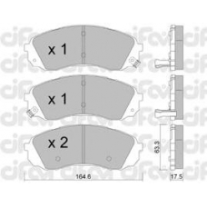 822-785-0 CIFAM Комплект тормозных колодок, дисковый тормоз