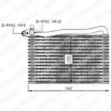 TSP0525007 DELPHI Испаритель, кондиционер