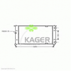 31-1013 KAGER Радиатор, охлаждение двигателя