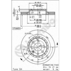 BS 8341 BRECO Тормозной диск