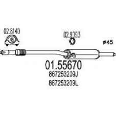 01.55670 MTS Средний глушитель выхлопных газов