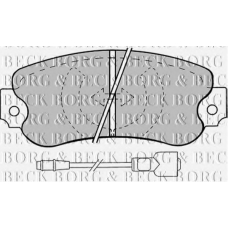 BBP1258 BORG & BECK Комплект тормозных колодок, дисковый тормоз