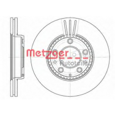6673.10 METZGER Тормозной диск