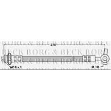 BBH7509 BORG & BECK Тормозной шланг