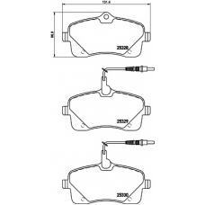 8DB 355 016-261 HELLA PAGID Комплект тормозных колодок, дисковый тормоз