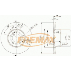 BD-3405-50 FREMAX Тормозной диск