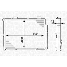 350213122600 MAGNETI MARELLI Радиатор, охлаждение двигателя