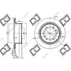 BD1029 DJ PARTS Тормозной диск