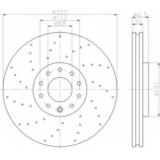 8DD 355 113-761 HELLA Тормозной диск