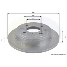 ADC0518 COMLINE Тормозной диск