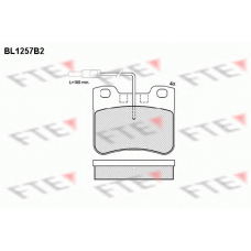 BL1257B2 FTE Комплект тормозных колодок, дисковый тормоз