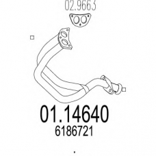 01.14640 MTS Труба выхлопного газа