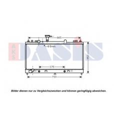 110089N AKS DASIS Радиатор, охлаждение двигателя