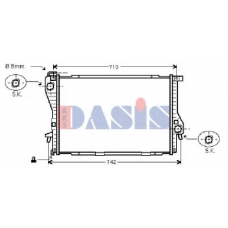 050030N AKS DASIS Радиатор, охлаждение двигателя