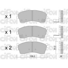 822-512-0 CIFAM Комплект тормозных колодок, дисковый тормоз