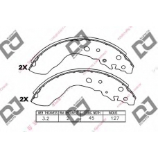 BS1019 DJ PARTS Комплект тормозных колодок