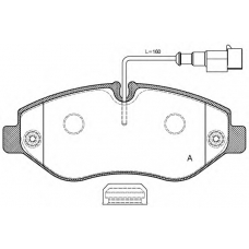 BPA1245.02 OPEN PARTS Комплект тормозных колодок, дисковый тормоз