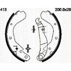 8100 24413 TRIDON Brake shoes