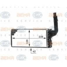 8FH 351 311-651 HELLA Теплообменник, отопление салона