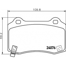 8DB 355 014-211 HELLA PAGID Комплект тормозных колодок, дисковый тормоз