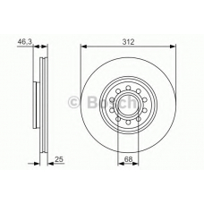 0 986 479 S23 BOSCH Тормозной диск