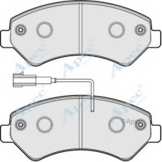 PAD1859 APEC Комплект тормозных колодок, дисковый тормоз