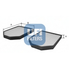 53.009.00 UFI Фильтр, воздух во внутренном пространстве