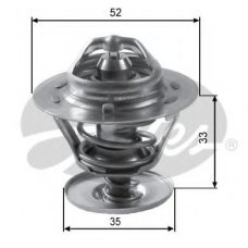 TH12588G1 GATES Термостат, охлаждающая жидкость