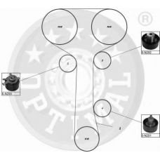 SK-1340 OPTIMAL Комплект ремня грм