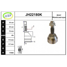 JH22180K SERA Шарнирный комплект, приводной вал