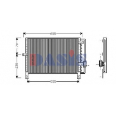 522150N AKS DASIS Конденсатор, кондиционер