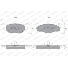 151-1143 WEEN Комплект тормозных колодок, дисковый тормоз