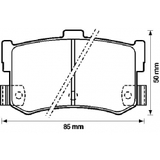 572123B BENDIX Комплект тормозных колодок, дисковый тормоз