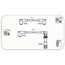 ABM67 JANMOR Комплект проводов зажигания