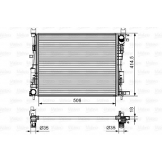 701514 VALEO Радиатор, охлаждение двигателя
