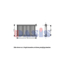 059012N AKS DASIS Теплообменник, отопление салона